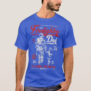 Camiseta Presentes de Pai de Bombeiro para Pai de Crianças 