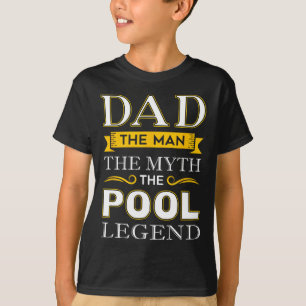 Camiseta Presentes De Pai De Tubarão De piscina Para Pais D