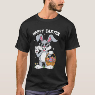 Camiseta Presentes de Páscoa Coelho Paz Cesto de Páscoa Rou