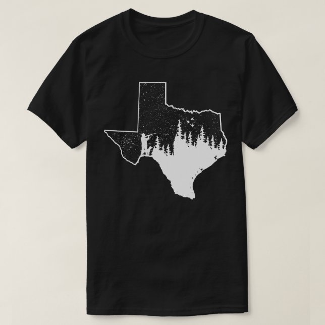 Camiseta Presentes de Pato Caçador do Texas (Frente do Design)
