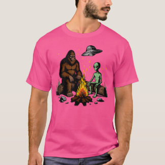 Camiseta Presentes De Pé-Grande E Alienígena Para Lover Ext
