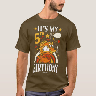 Camiseta Presentes de Peixe de Aniversário de 5