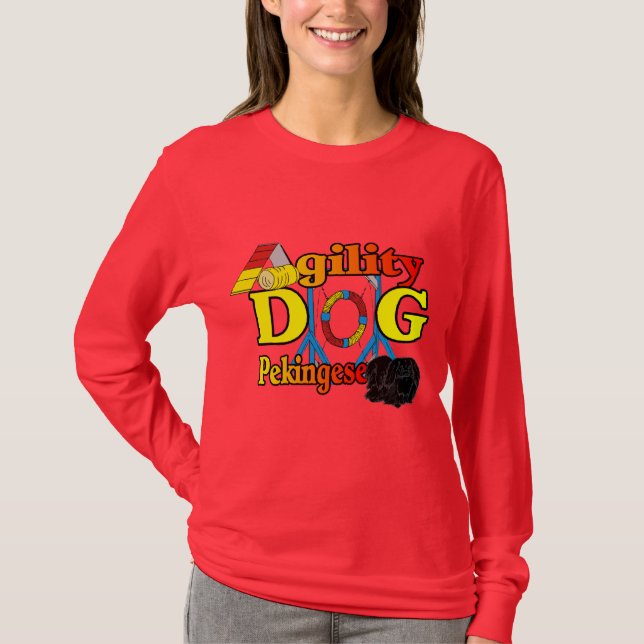 Camiseta Presentes de Pekingese_Agilidade (Frente)