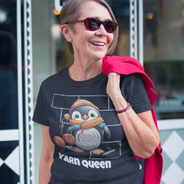 Camiseta Presentes de Penguin para Crocheter Mãe Avó
