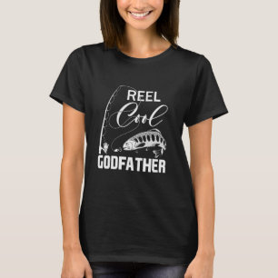 Camiseta Presentes de pesca do padrinho muito fixe para o D