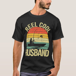 Camiseta Presentes de pesca para marido muito fixe no Dia d