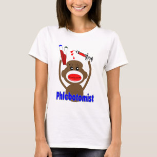 Camiseta Presentes de Phlebotomist do macaco da