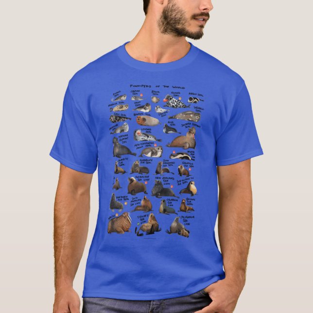Camiseta Presentes de Pinípedes do Mundo (Frente)