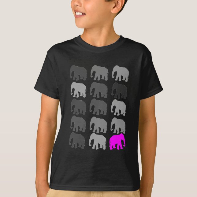 Camiseta Presentes de PopArt do elefante (Frente)