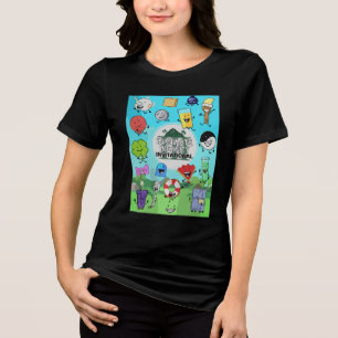 Camiseta Presentes de Poster de insanidade inanimada do cri