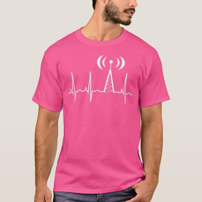 Camiseta Presentes de rádio HAM para diafragmas de operador (Frente)