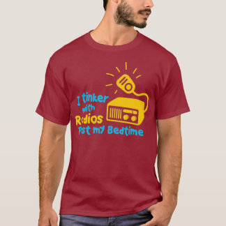 Camiseta Presentes de radiooperador amador - Rádio Engraçad