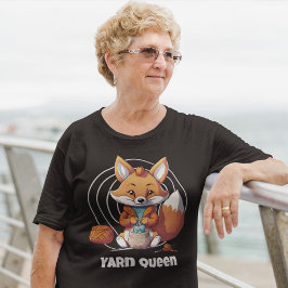 Camiseta Presentes de reforma de Raposa para Crocheter Mãe 