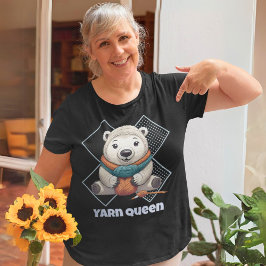 Camiseta Presentes de Retirada de Urso para Crocheter Mãe V