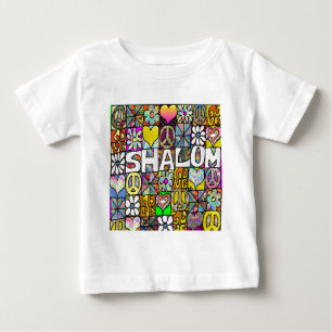 Camiseta Presentes de Roupa de LOVE Psicodélico com Shalom 