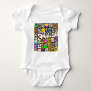 Camiseta Presentes de Roupas Retro 60s Psicodélico Shalom L