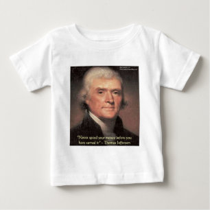 Camiseta Presentes de Sabedoria de Thomas Jefferson "Gastan