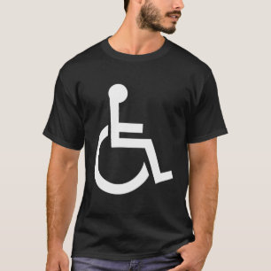 Camiseta Presentes De Símbolo De Desvantagem Branco E Azul