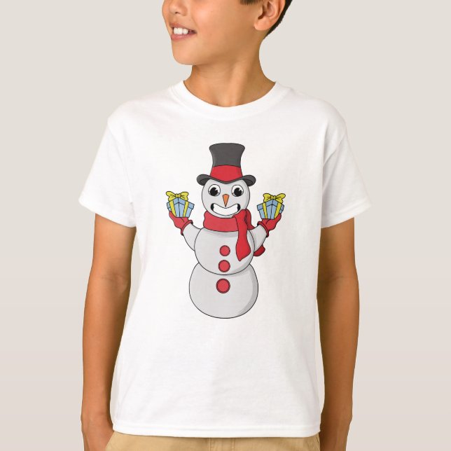 Camiseta Presentes de Snowman (Frente)