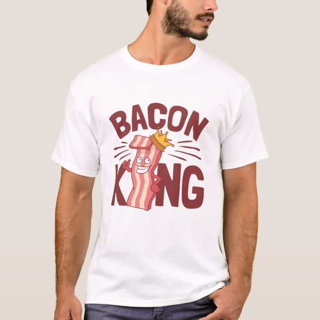 Camiseta Presentes de Sobrecarga de Carne do Bacon King par (Frente)