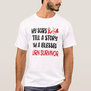 Camiseta Presentes de Sobrevivência de Queima Acidente De
