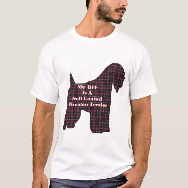 Camiseta Presentes de Terrier BFF de Rodas Revestidas Moles (Frente)