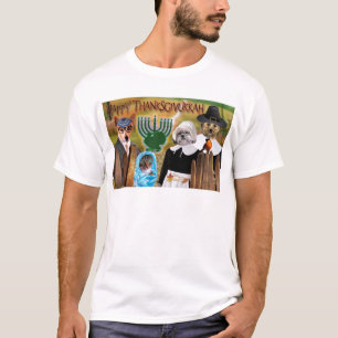 Camiseta Presentes de Thanksgivukkah