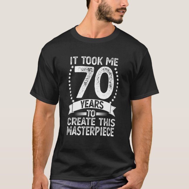 Camiseta Presentes de vadia de 70 anos para homens mulheres (Frente)