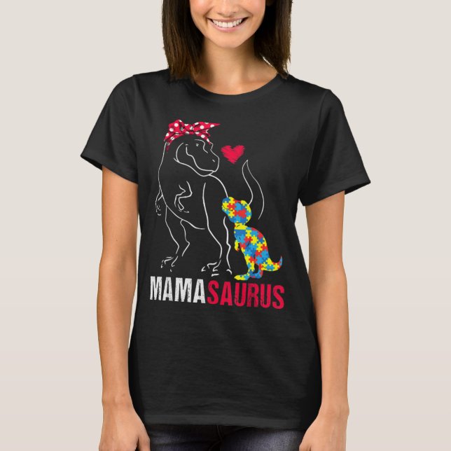 Camiseta Presentes De Vestuário De Mamasaurus T rex Dinossa (Frente)