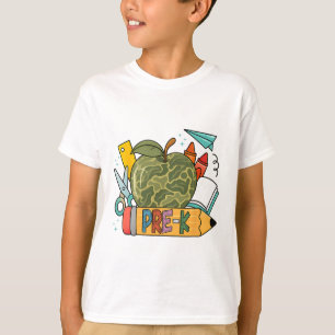 Camiseta Presentes de volta às aulas camuflados para pré-es