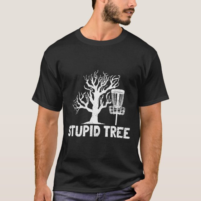 Camiseta Presentes Dicionário Árvore Estúpida Disc Golf Mid (Frente)