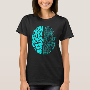 Camiseta Presentes Digitais De Cérebro De Circuito De Compu