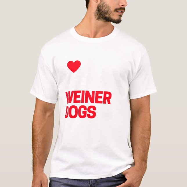 Camiseta Presentes divertidos para cachorro wiener (Frente)