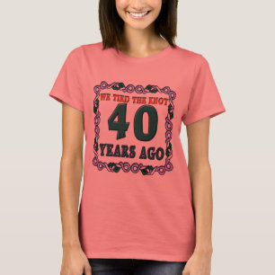 Camiseta Presentes do 40º aniversário de casamento