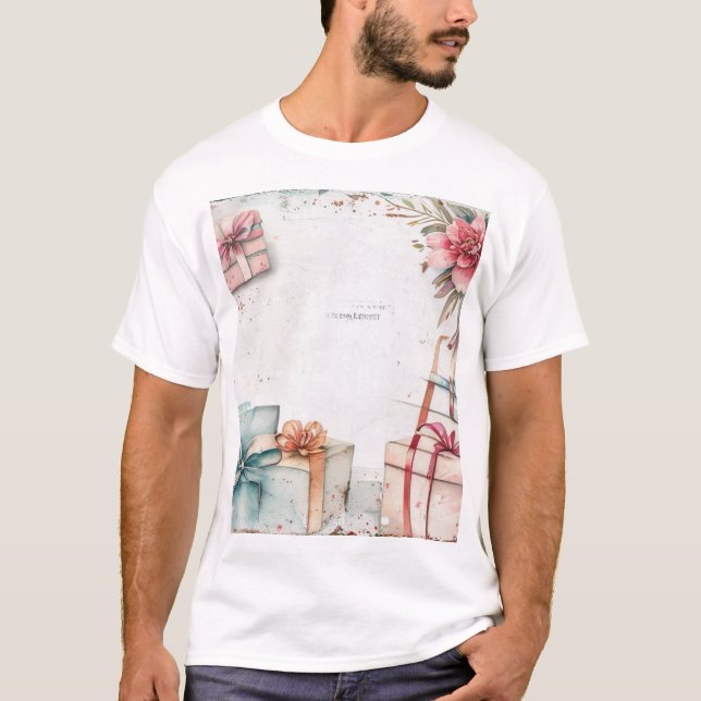 Camiseta Presentes do Dia das Mães Estilo Vintage (Frente)