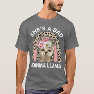 Camiseta Presentes do Dia das Mães Llama Mulheres Ela é uma