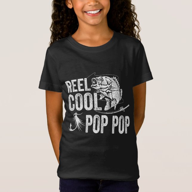 Camiseta Presentes do Dia de os pais de pesca de Pop de Pop (Frente)