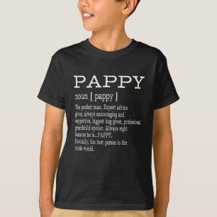 Camiseta Presentes do Dia de os pais Vovô de Definição Papp