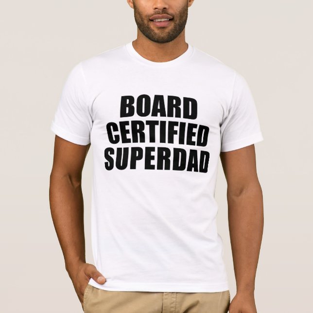 Camiseta Presentes do divertimento para pais: Pai super (Frente)