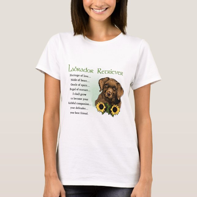 Camiseta Presentes do Labrador Retriever (Frente)