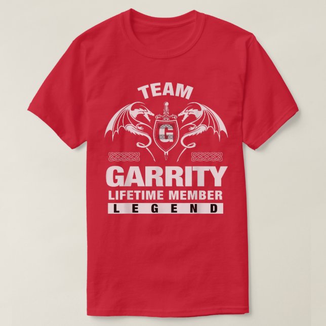 Camiseta Presentes do Membro de Vida da Equipe GARRITY (Frente do Design)