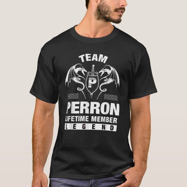 Camiseta Presentes do Membro de Vida do PERRON de Equipe (Frente)