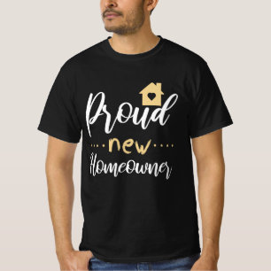 Camiseta Presentes do novo proprietário imobiliário
