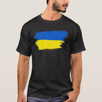 Camiseta Presentes do Orgulho de Bandeira ucraniano na Vint