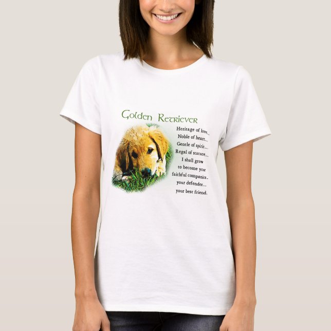 Camiseta Presentes do ouro Retriever (Frente)