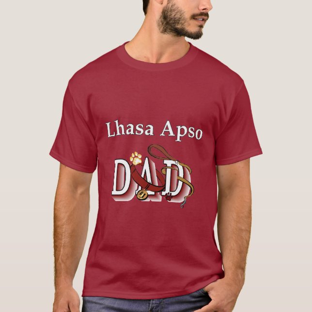 Camiseta Presentes do Pai Apso Lhasa (Frente)
