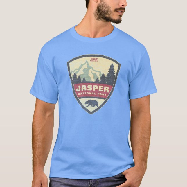 Camiseta Presentes do Parque Nacional Jasper das Montanhas  (Frente)