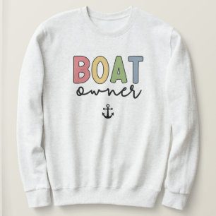 Camiseta Presentes do proprietário do barco Capitão Novo Pr