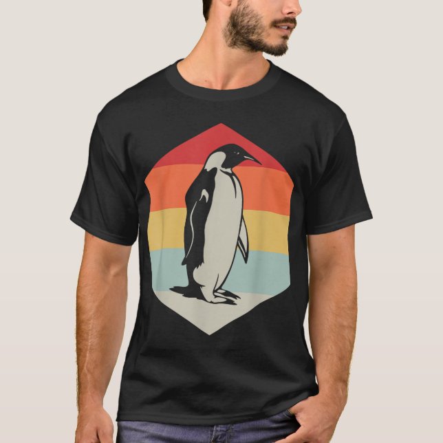 Camiseta Presentes do Zoodetentor de Animais de Pinguim (Frente)