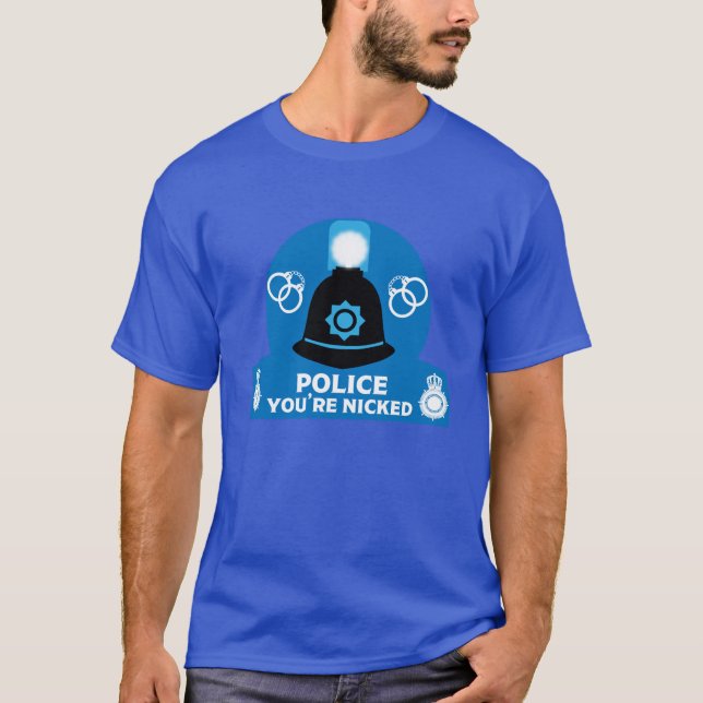 Camiseta Presentes e Acessórios da Polícia Britânica Caneca (Frente)